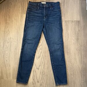 Madewell Dark Wash Skinny Jeans Classic Stretch Denim